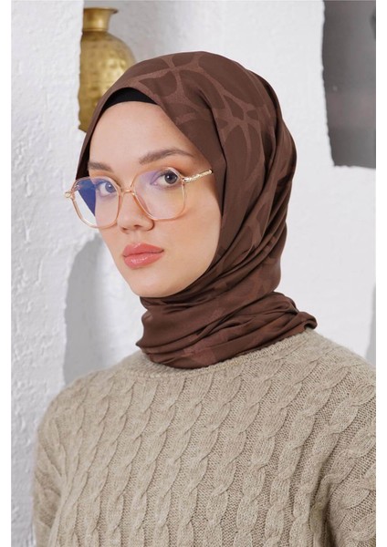 Floş Jakar Stone Acı Kahve Şal