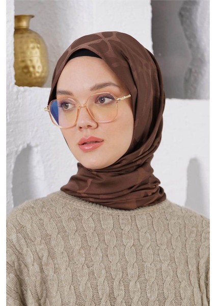 Floş Jakar Stone Acı Kahve Şal modelleri