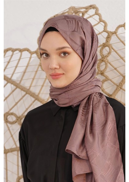 Floş Jakar Retro Vizon Şal
