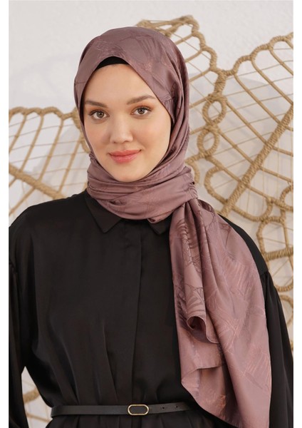 Floş Jakar Retro Vizon Şal