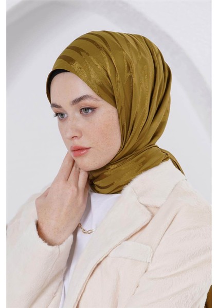Floş Jakar Zebra Nefti Yeşil Şal