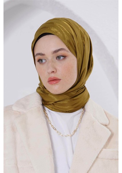 Floş Jakar Zebra Nefti Yeşil Şal