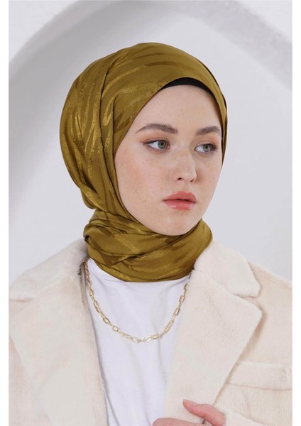 Floş Jakar Zebra Nefti Yeşil Şal