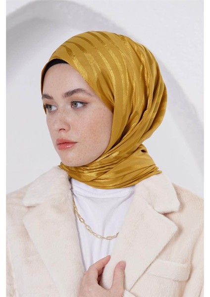 Floş Jakar Zebra Hardal Şal