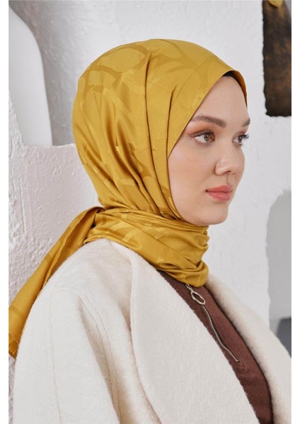 Floş Jakar Stone Hardal Şal
