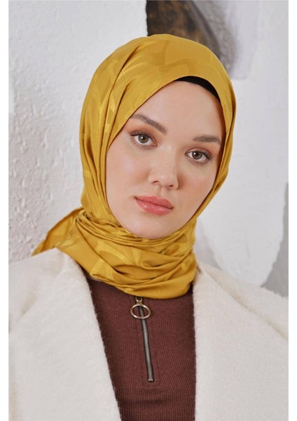 Floş Jakar Stone Hardal Şal