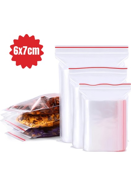 Kilitli Torba Kına Poşeti 6x7 100 Adet