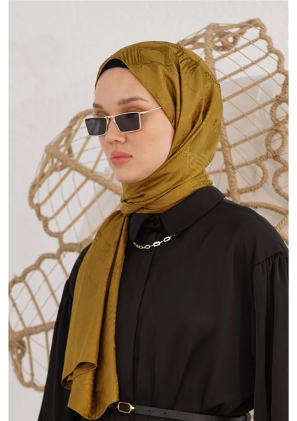 Floş Jakar Retro Haki Şal