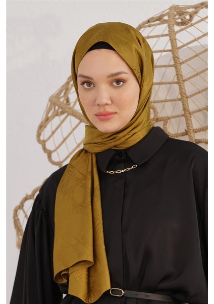 Floş Jakar Retro Haki Şal