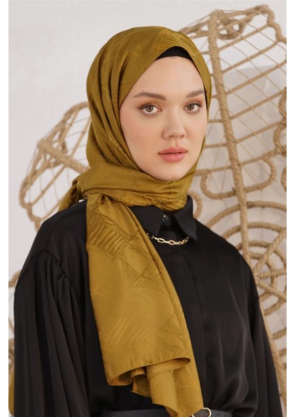 Floş Jakar Retro Haki Şal