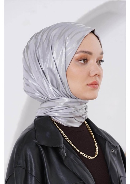Floş Jakar Zebra Gri Şal
