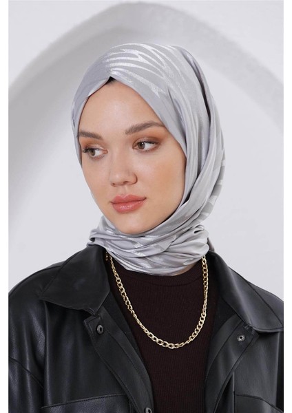 Floş Jakar Zebra Gri Şal