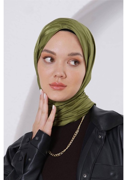 Floş Jakar Zebra Haki Şal