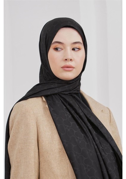 Floş Jakar Karmen Siyah Şal