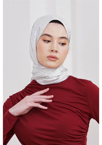 Floş Jakar Mermer Gümüş Şal fiyatları