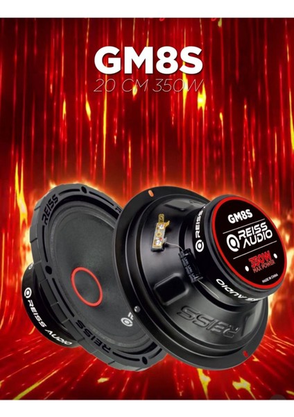 RS-GM8S Pro 20 cm Çiftli Midrange Yeni Seri