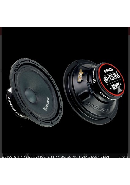 RS-GM8S Pro 20 cm Çiftli Midrange Yeni Seri