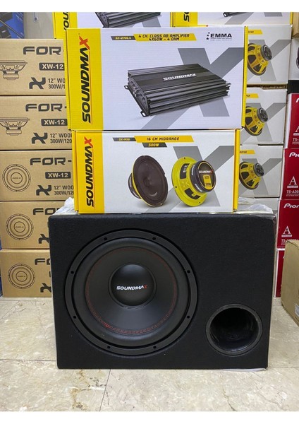 30CM Bas 16CM Midrange 4kanallı Anfi 3000W