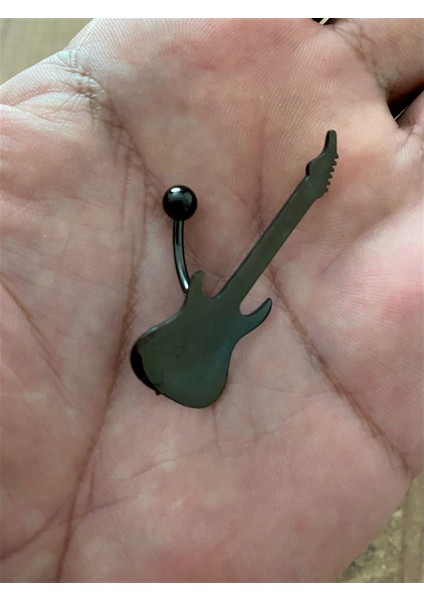 Rock In Gitar Göbek Piercing