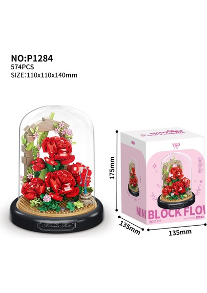 Saksı Yapı Taşı Küçük Pelet Puzzle Kız Serisi Doğum Günü Hediyesi (Yurt Dışından)