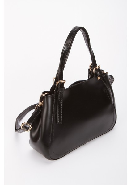 Kadın Siyah Uzun Saplı Omuz El ve Çapraz Çanta 222