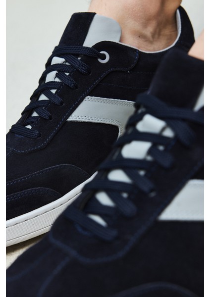 Erkek Deri Sneaker 151983ZX30 Lacivert modelleri