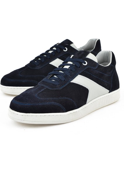 Erkek Deri Sneaker 151983ZX30 Lacivert
