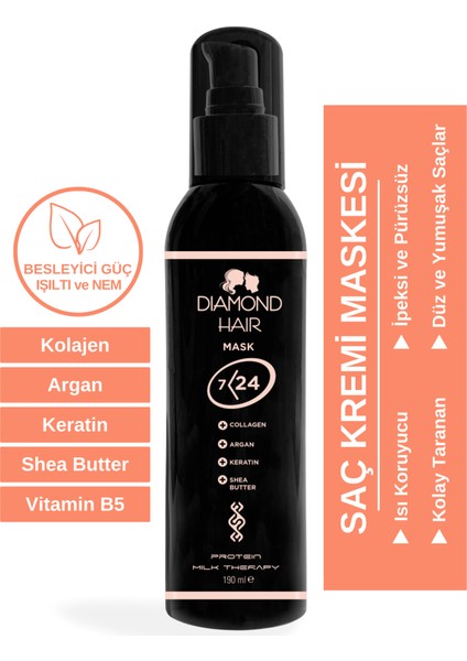 Dıamond Hair Mask 7/24 Durulanmayan Saç Maskesi