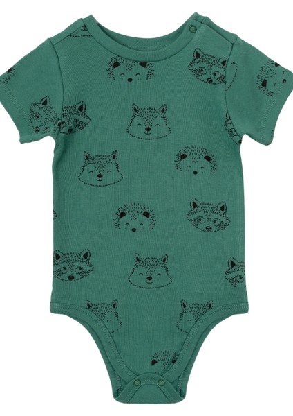 %100 Pamuk Unısex Desenli Interlok Çıtçıtlı 3'lü Badi Set - Bebek Giyim fiyatları