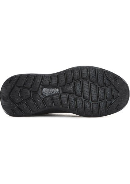 Erkek Siyah Bağcıklı Kalın Tabanlı Deri Sneaker 25SFD641018