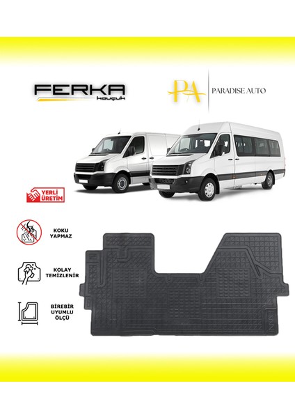 Volkswagen Crafter Tek Parça 2006-2018 Uyumlu Oto Paspas