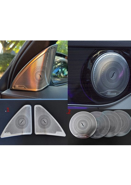 W205 Tweeter Kapakları Burmester - W205 Aksesuar Krom Anahtar