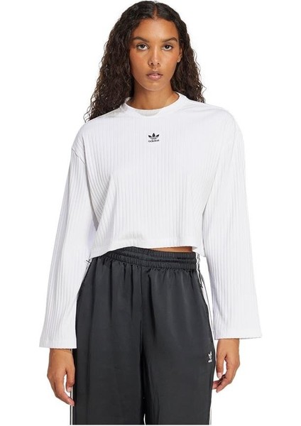 Kadın Beyaz T-shirt ESS WR LS JD1540