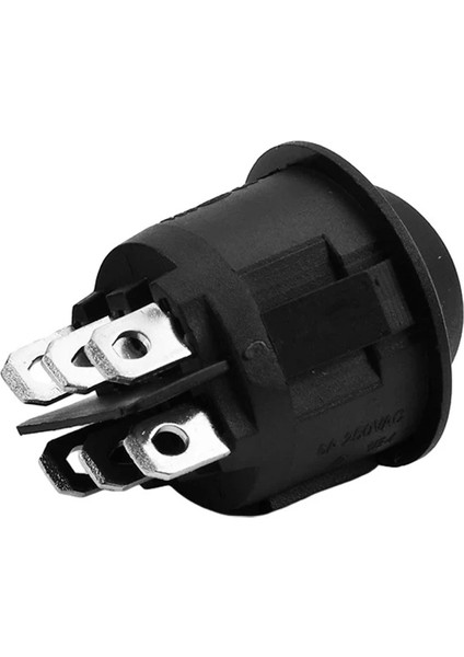 Yuvarlak Anahtar On-Off-On 6p Siyah (Ic-134-6)