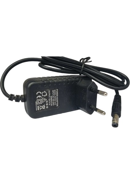 12V 1A Modem ve Arduino Uyumlu Plastik Kasa Priz Tipi Adaptör PAT09-1210