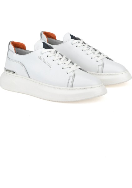 Erkek Deri Sneaker 151987Z024 Beyaz