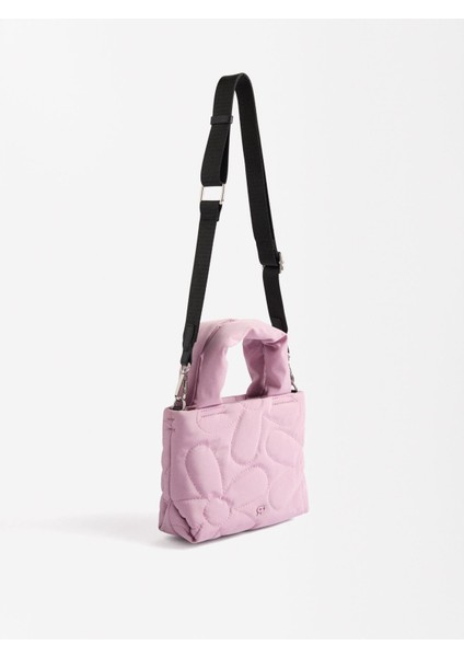 Kapitone Teknik Kumaş Tote Çanta