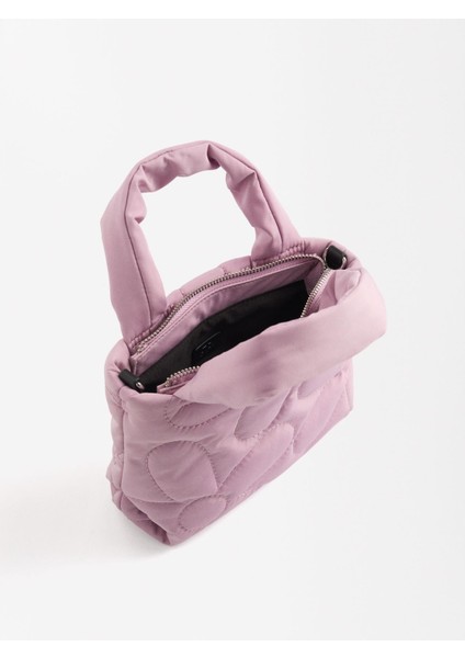 Kapitone Teknik Kumaş Tote Çanta