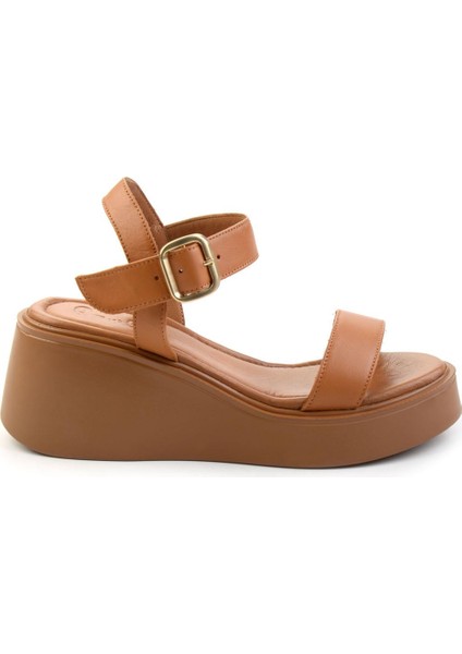 Taba Leather Kadın Sandalet K05359032203