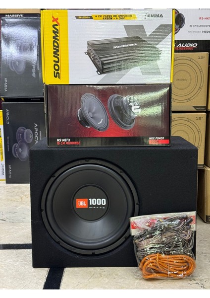 Paket Takım Set 30CM Bass 4kanallı Anfi