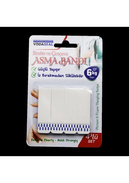 4 Parça Resim ve Çerçeve Asma Bantı 6kg.taşıma