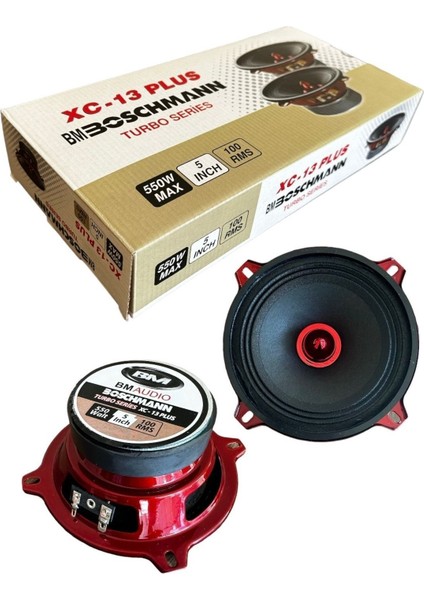 13 cm 550 Watt 100 Rms Kurşun Göbek Midrange Takımı