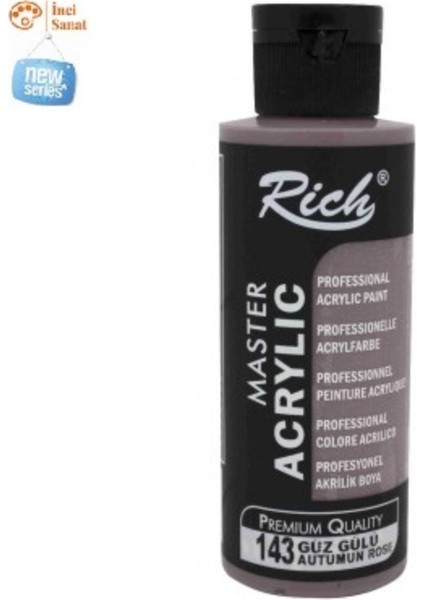 Güz Gülü Boya Akrilik 120CC Master N:143 Yoğun Pigment ve Üstüm Kapatıcılık