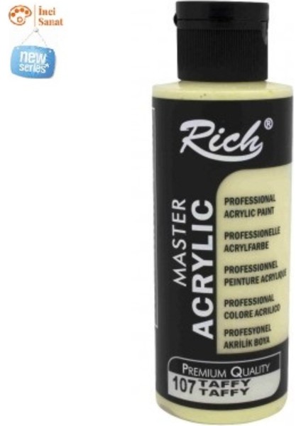 Taffy Boya Akrilik 120CC Master N:107 Yoğun Pigment ve Üstüm Kapatıcılık
