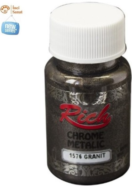 Granit Chorome Metalik Parlak Akrilik Boya 60CC
