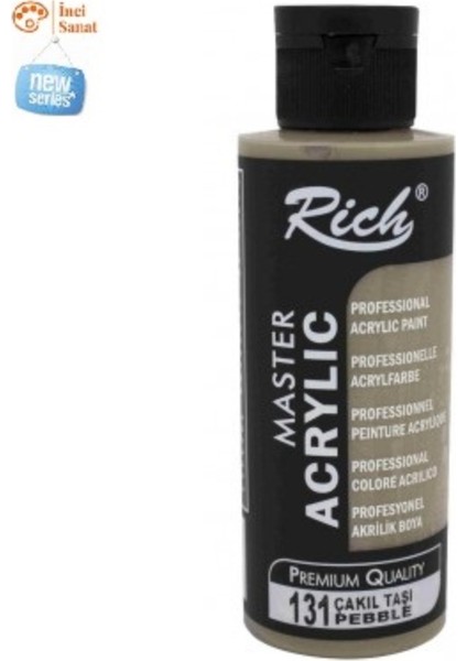 Çakıl Taşı Boya Akrilik 120CC Master N:131 Yoğun Pigment ve Üstüm Kapatıcılık