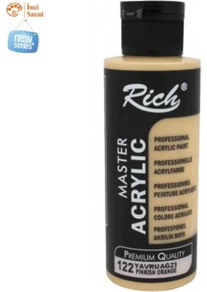 Yavru Ağzı Boya Akrilik 120CC Master N:122 Yoğun Pigment ve Üstüm Kapatıcılık