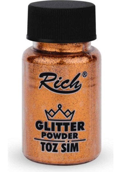 Toz Sim Glitter Powder Bakır Bronz 50CC