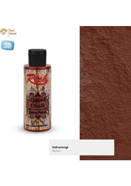 Eskitme Pudrası Liquid Chalk Kahverengi N:654 Akrilik Tüm Yüzey 120ML