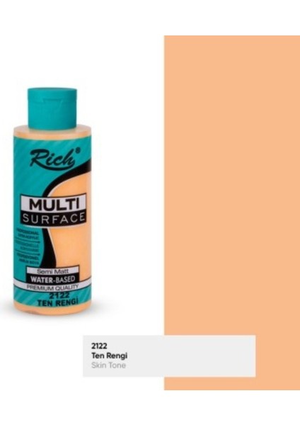 Multi Surface Ten Rengi N:2122 Her Yüzey Akrilik Boya (Cam,ahşap,tuval,seramik,plastik,duvar) 120CC